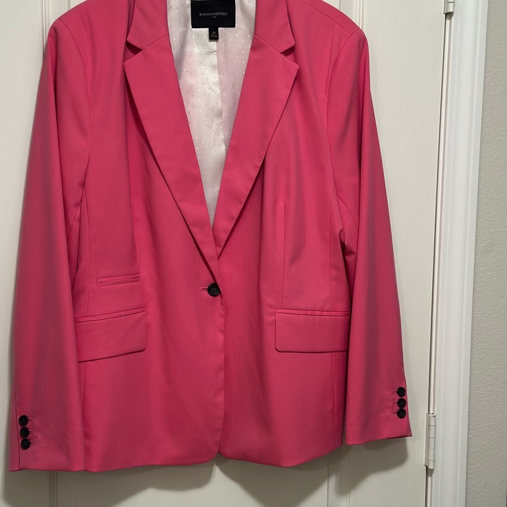 Banana Republic Vibrant Pink Blazer